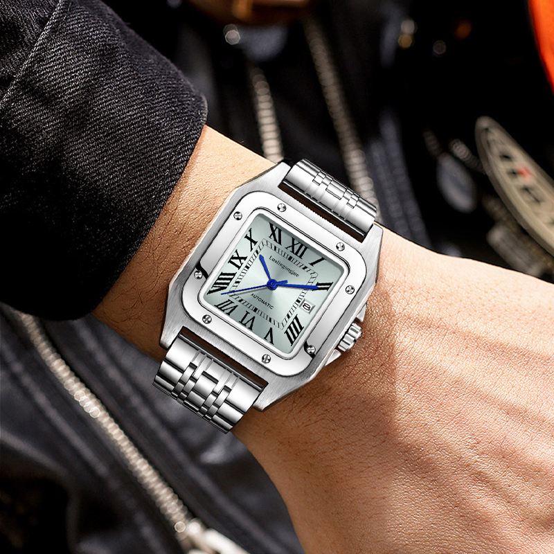 High-End Luxury Square Automat - Butterfly Clasp Deployant reseña y precio