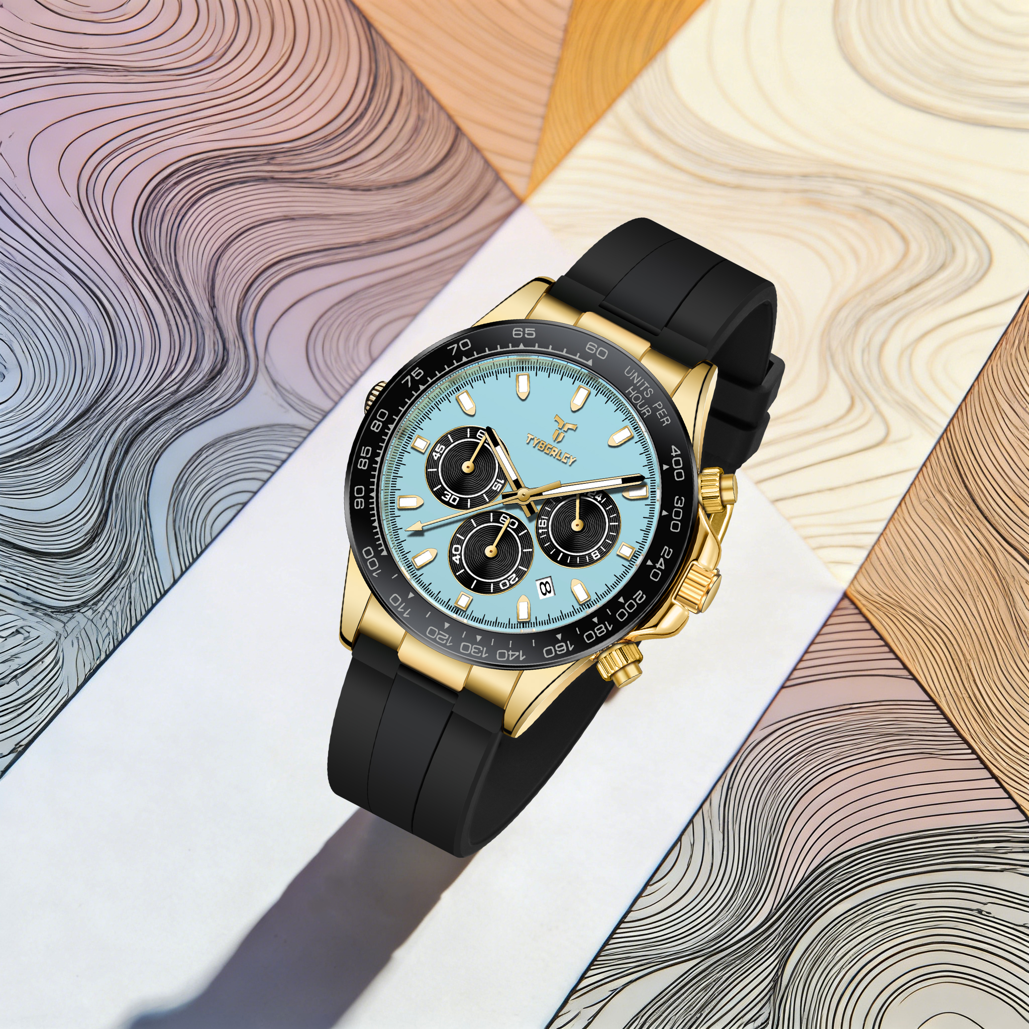 TYBERLEY Sophisticated Eleganc - Rubber Strap Diver reseña y precio