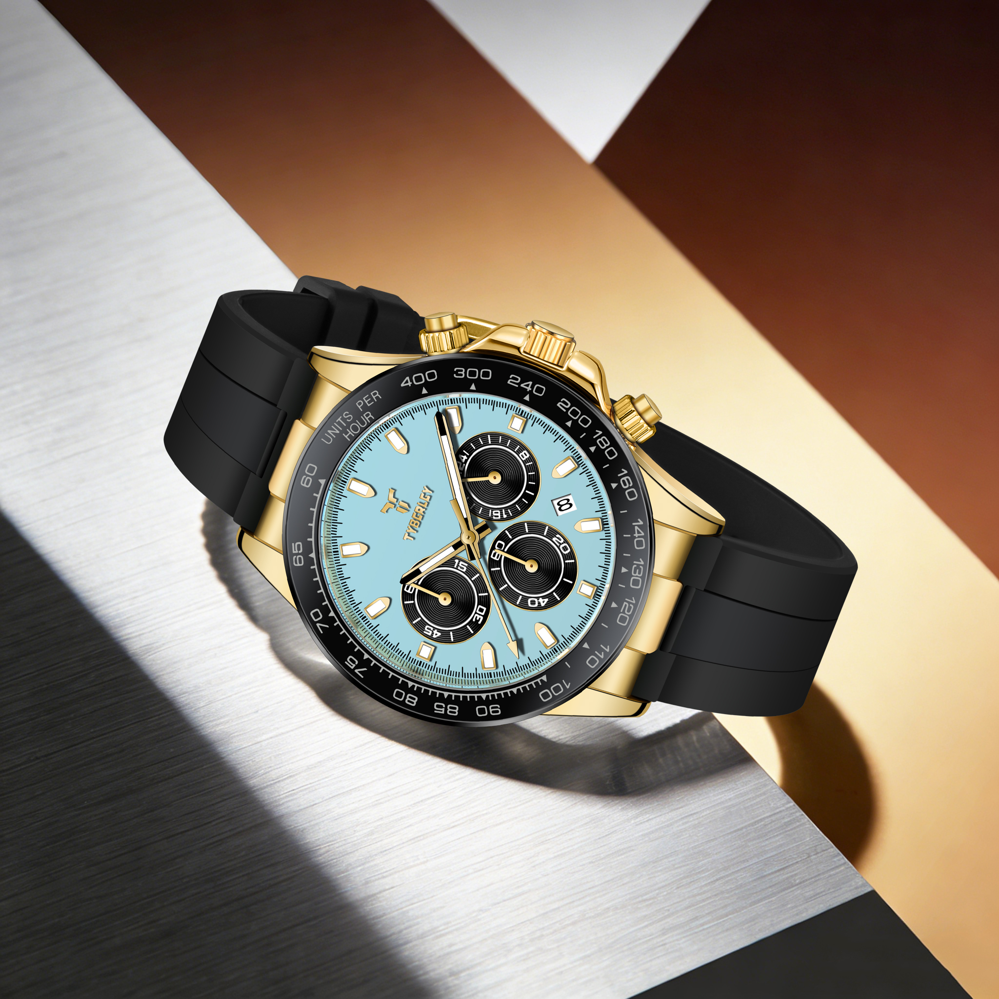 TYBERLEY Sophisticated Eleganc - Rubber Strap Diver reseña y precio