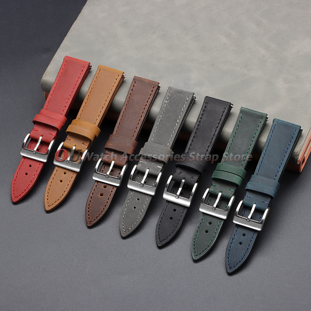 18mm 19mm 20mm 21mm 22mm 24mm  - Leather Strap Quick Release reseña y precio