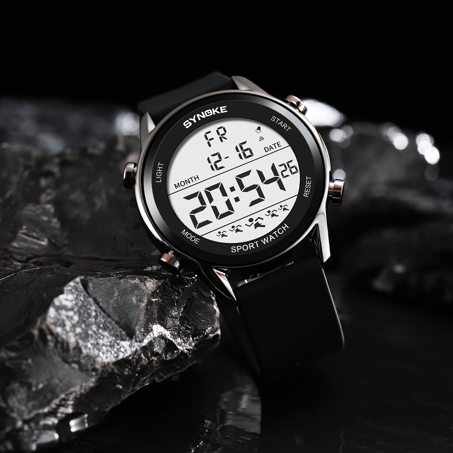 Digital Watches For Men Waterp - Rubber Strap Diver reseña y precio