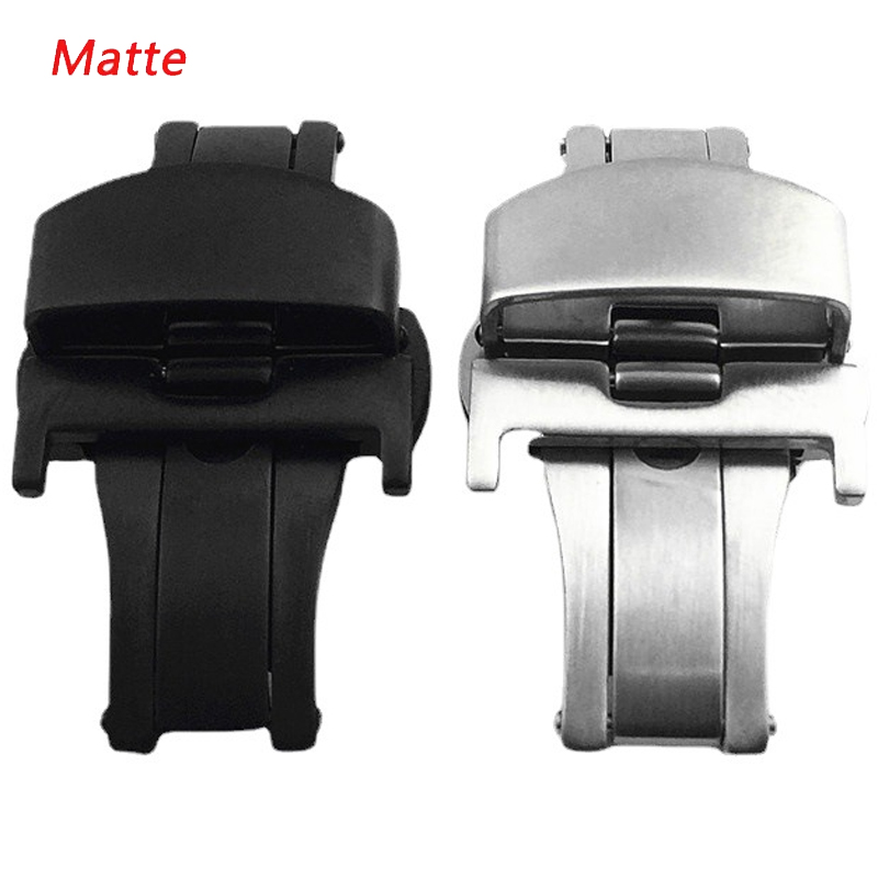 Matte Stainless Steel Butterfl - Butterfly Clasp Deployant reseña y precio