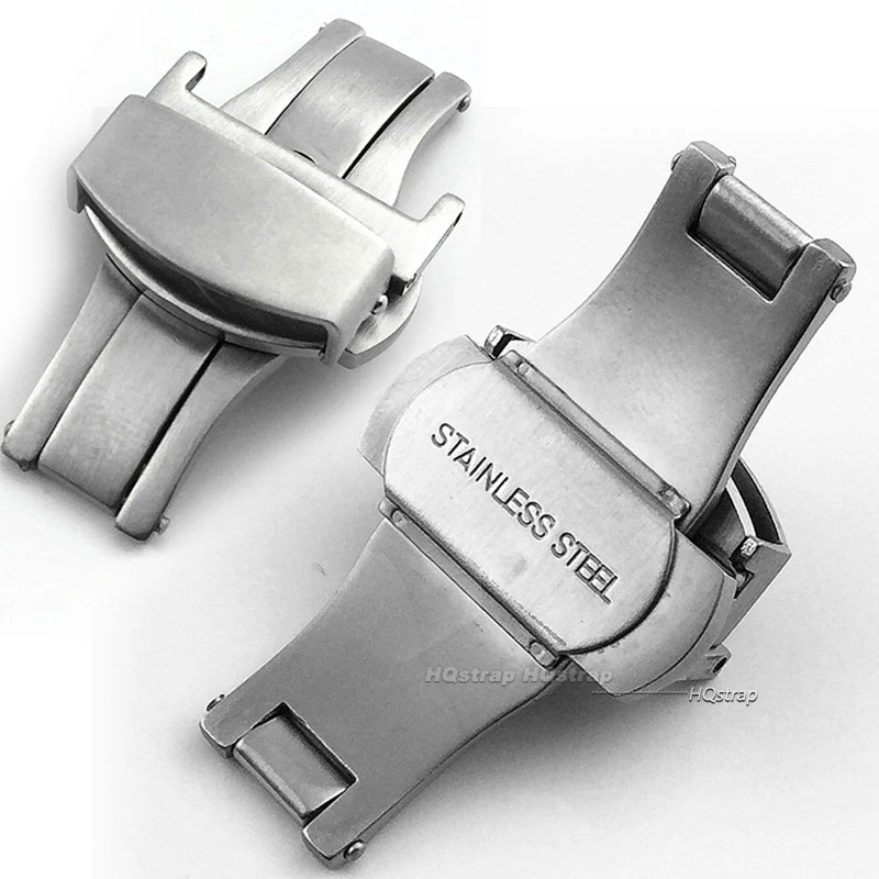 Matte Stainless Steel Butterfl - Butterfly Clasp Deployant reseña y precio