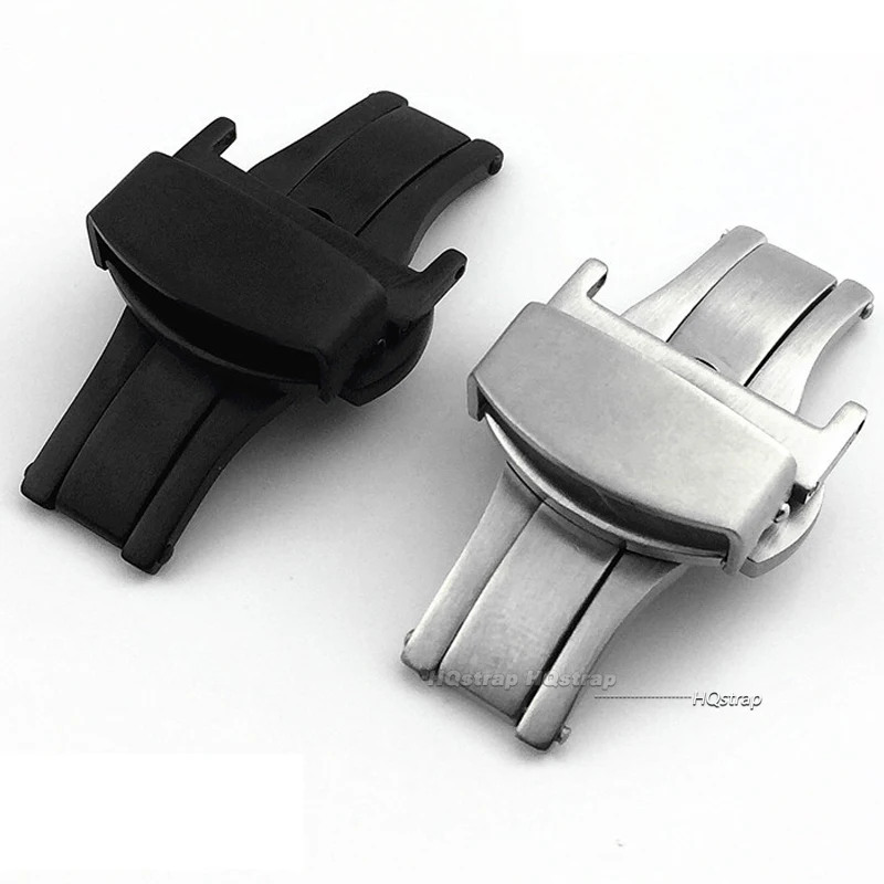 Matte Stainless Steel Butterfl - Butterfly Clasp Deployant reseña y precio