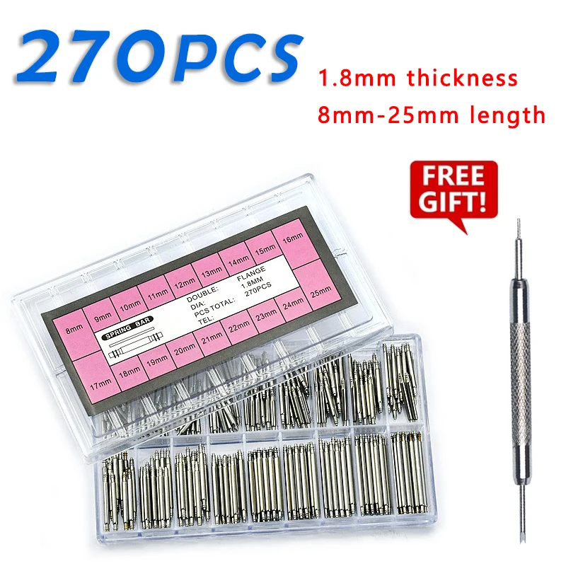 270pcs/set Strainless Steel Sp - Spring Bar Tool Set reseña y precio