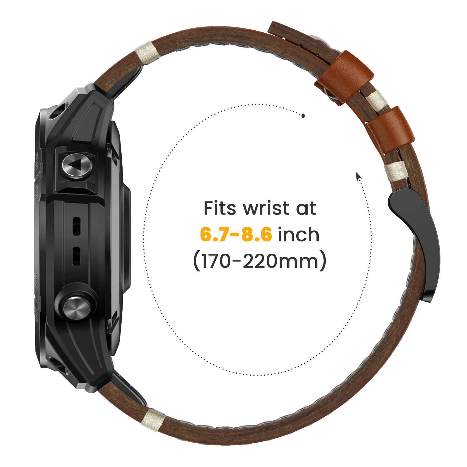 22 26mm Genuine Leather Strap  - Leather Strap Quick Release reseña y precio