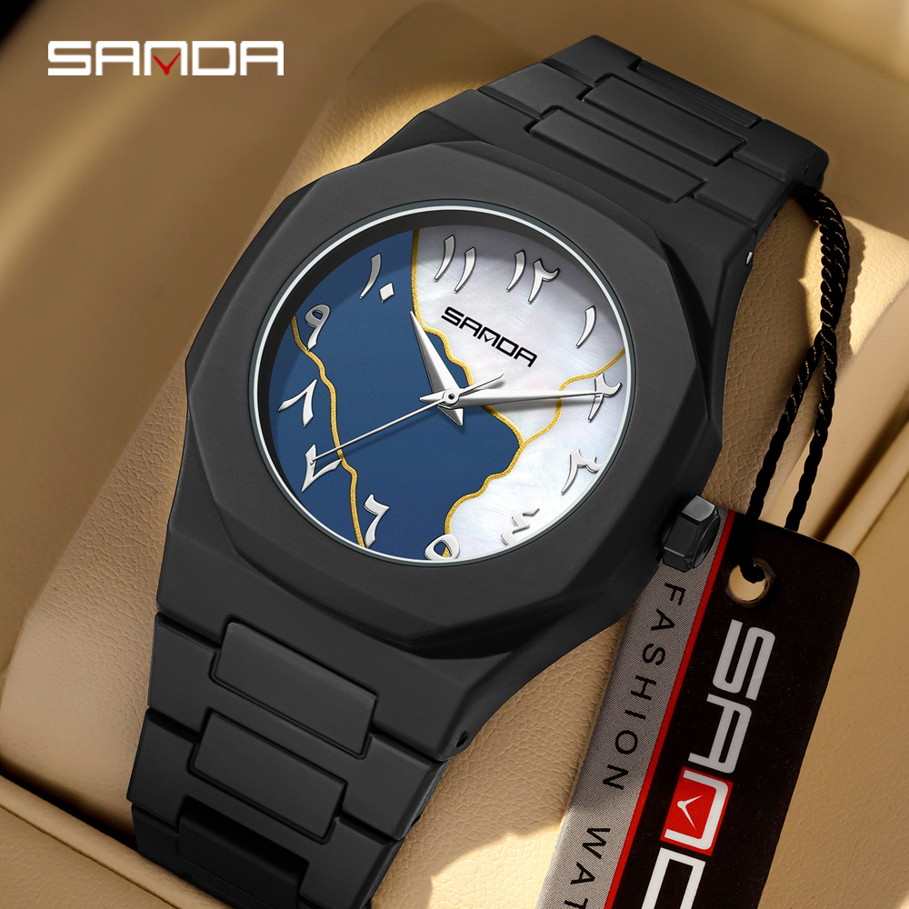 2025 SANDA Fashion Men's and W - Rubber Strap Diver reseña y precio
