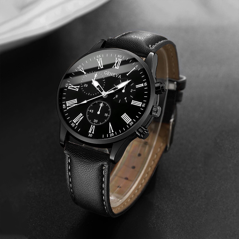 Fashion Men Business Watches C - Leather Watch Band Men reseña y precio