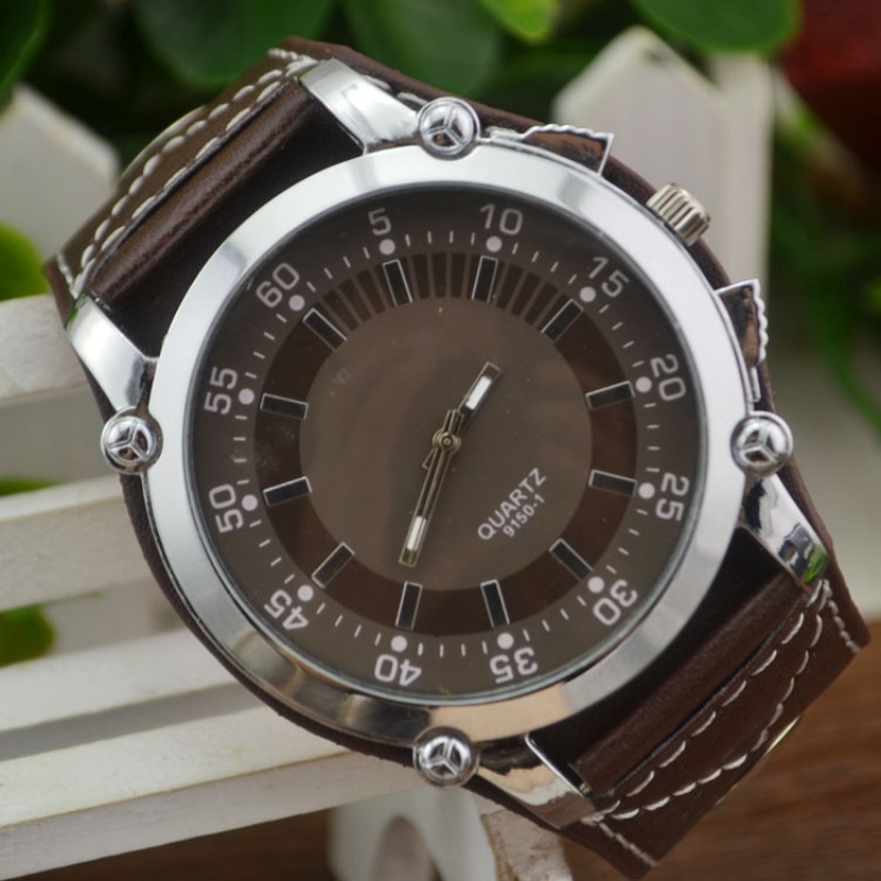 Fashion Brand Luxury Wristwatc - Leather Watch Band Men reseña y precio