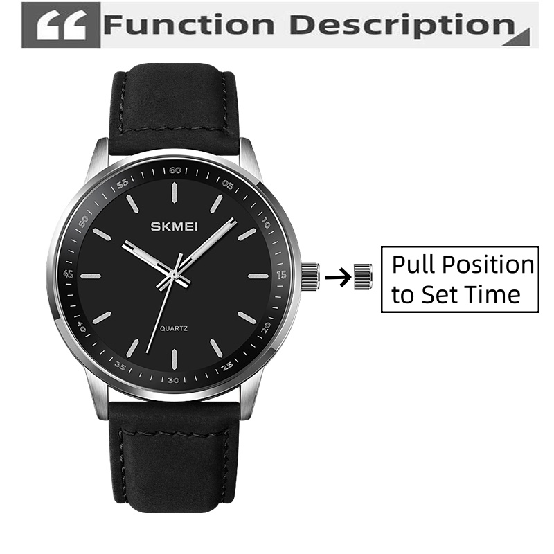 Skmei Original Brand Quartz Wa - Leather Watch Band Men reseña y precio