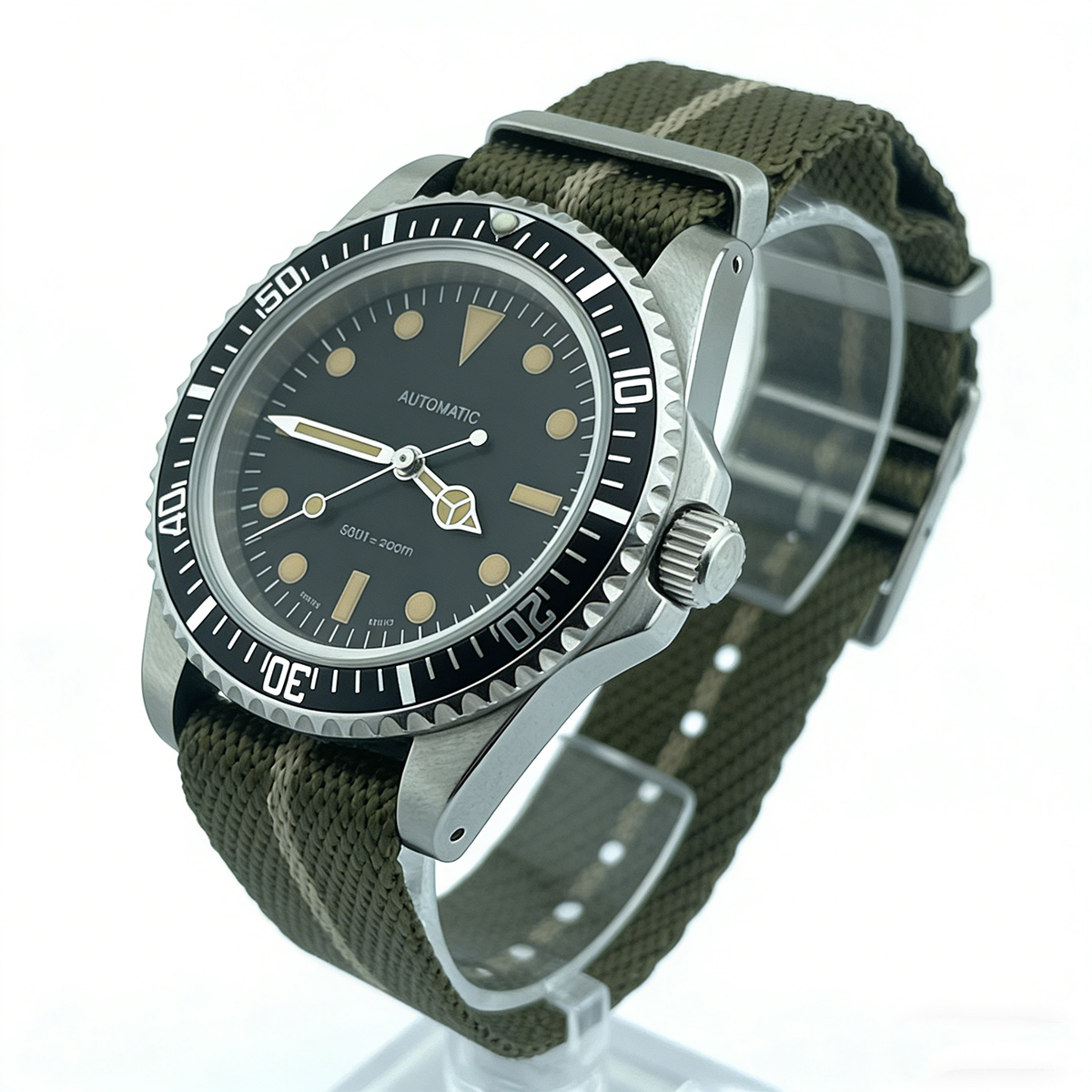 39.5mm Diver Retro watch sapph - Tropic Strap Vintage reseña y precio