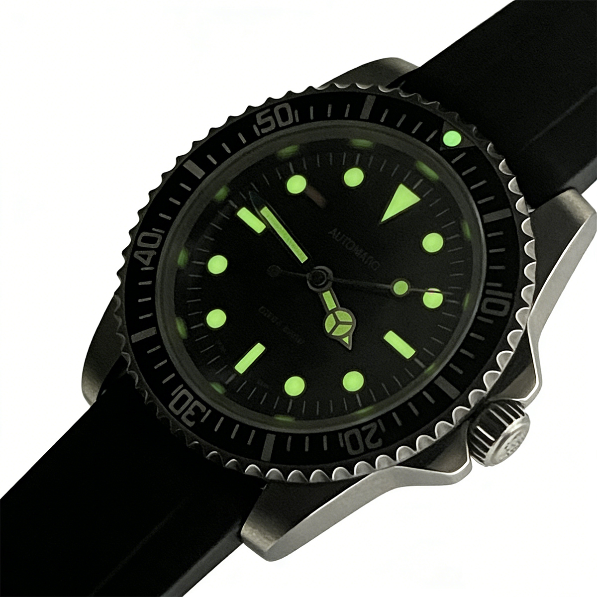 39.5mm Diver Retro watch sapph - Tropic Strap Vintage reseña y precio