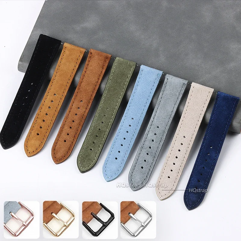 Suede Genuine Leather Watchban - Suede Strap Watch reseña y precio