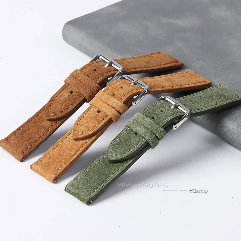 Suede Genuine Leather Watchban - Suede Strap Watch reseña y precio