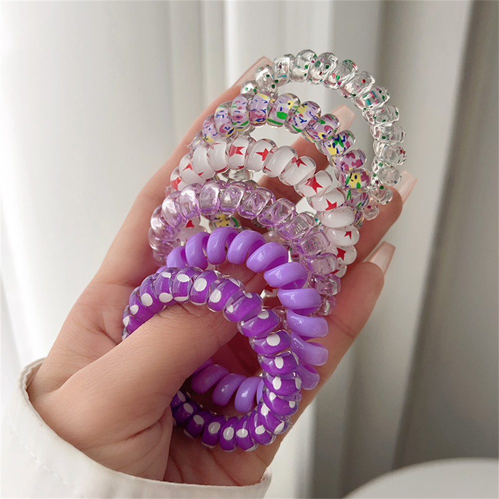 6pcs Sweet Cute Colorful Spira - Silicone Band Women reseña y precio