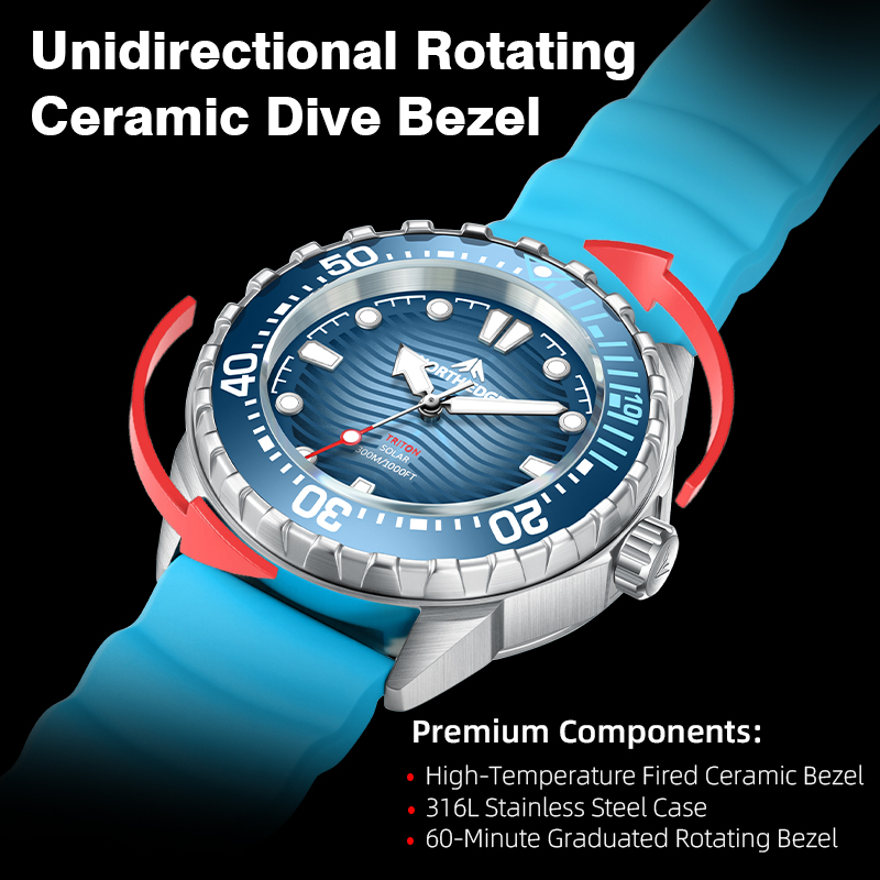 NORTH EDGE 2025 New TRITON Sol - Stainless Bracelet Diver reseña y precio