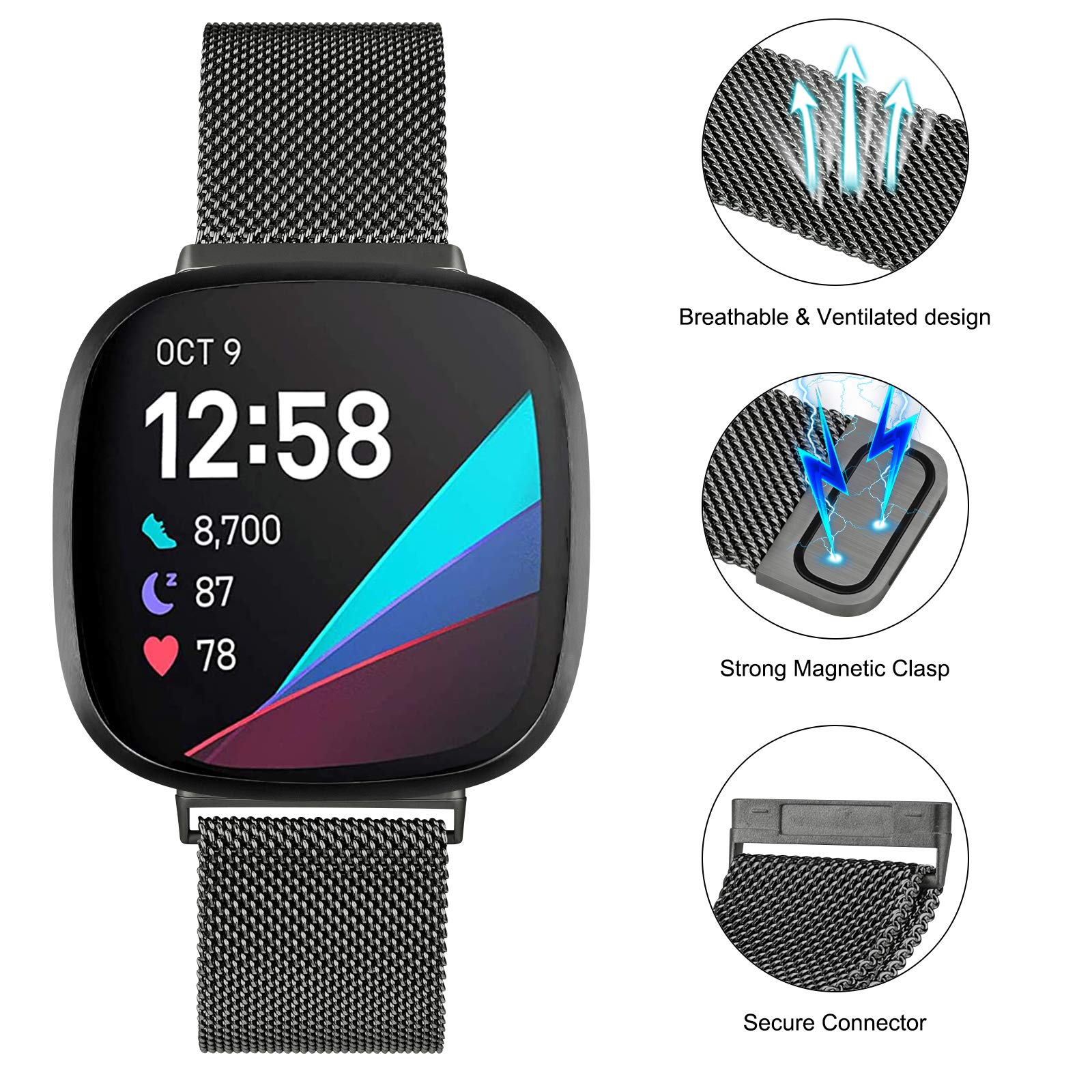 Milanese Loop strap for Fitbit - Milanese Loop Magnetic reseña y precio