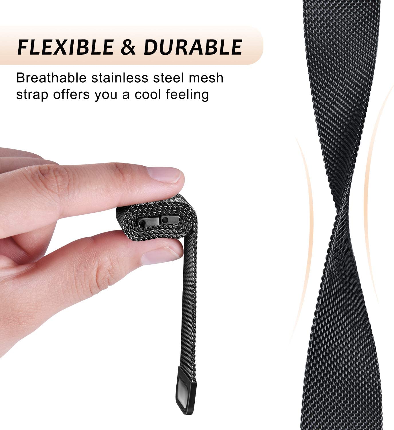 Milanese Loop strap for Fitbit - Milanese Loop Magnetic reseña y precio