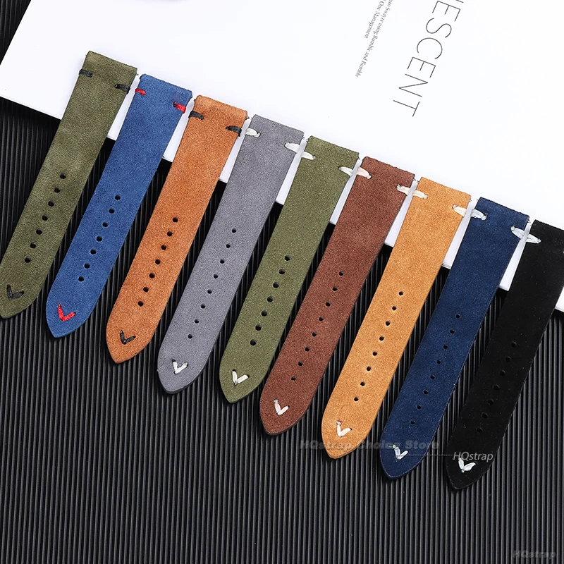 18mm 20mm 22mm High Quality Su - Suede Strap Watch reseña y precio