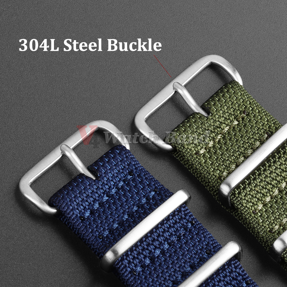 Dense Nylon Strap 20mm 22mm Wo - Perlon Strap Woven reseña y precio
